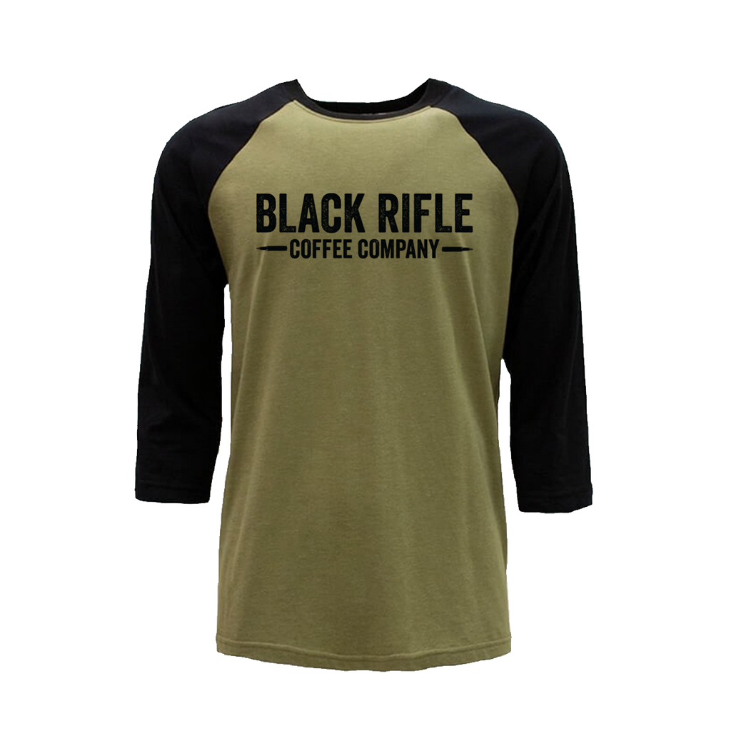 BRCC Vintage Logo 3/4 Sleeve T-Shirt GREEN / BLACK