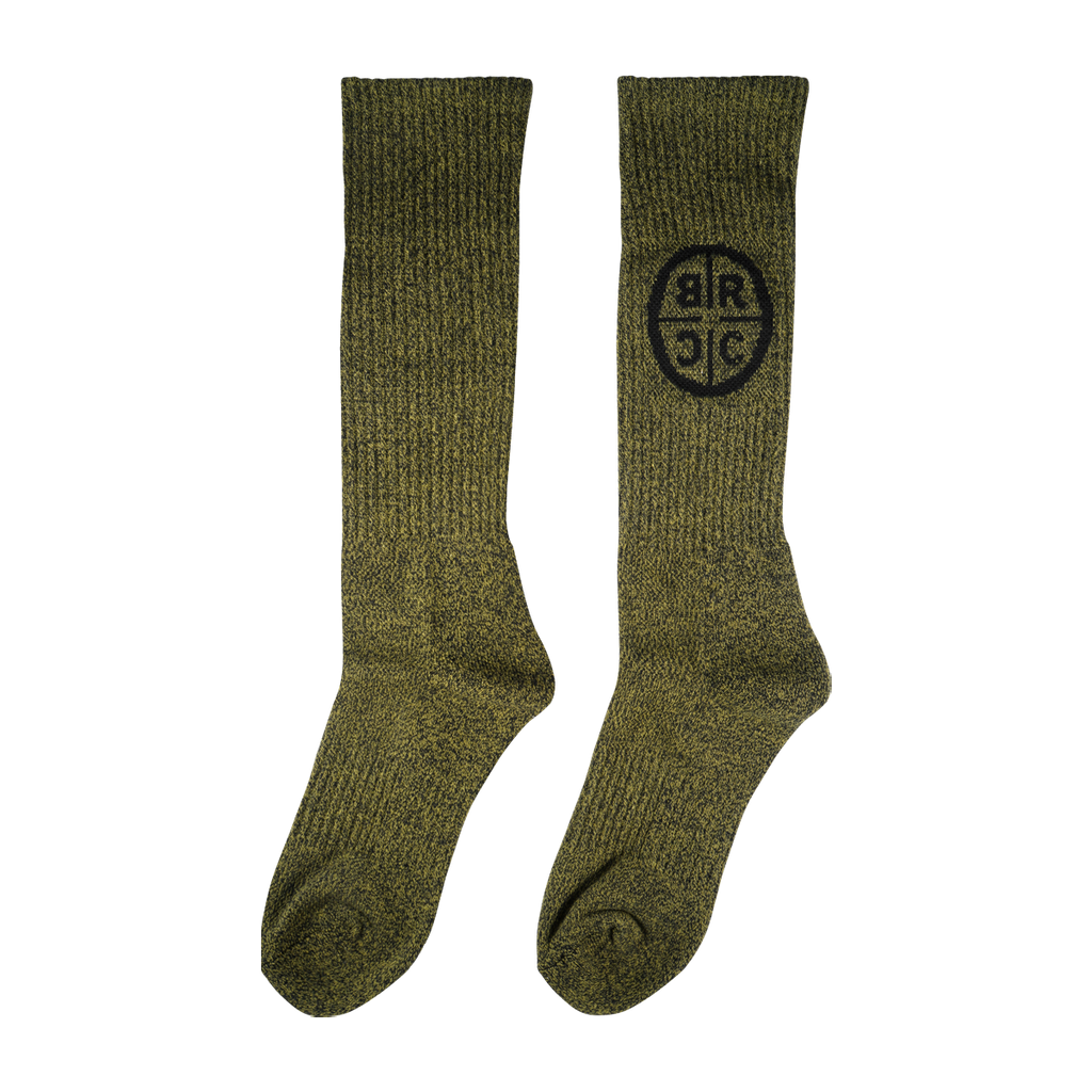 Line of Sight Crew Sock - Military Green
